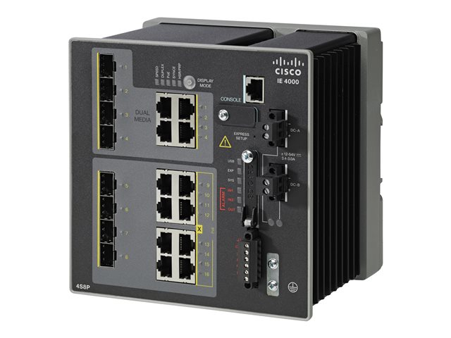 IE 4000 4 X SFP 100M WITH 8 X POE 4 X 1G COMBO LAN BASE