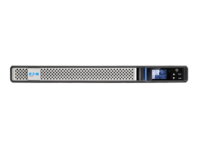 Eaton 5P 850iR - Gen 2 - UPS (rack-mountable) - AC 200/208/220/230/240 V - 680 Watt - 850 VA - 1-phase - 7 Ah - RS-232, USB - output connectors: 4 - 1U - 19\" - black/silver - with Network Card-MS
