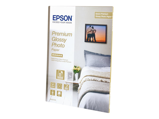 Epson Premium Glossy Photo Paper - Glossy - A4 (210 x 297 mm) 15 sheet(s) photo paper - for EcoTank ET-2650, 2750, 2751, 2756, 2850, 2851, 2856, 4750, 4850