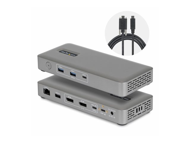Dual-DP USB4 Dock 100W PD Driverless