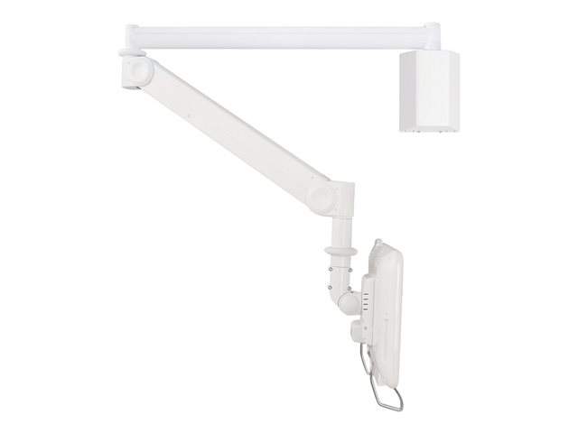 Neomounts FPMA-HAW100HC - Bracket - full-motion - for LCD display - medical - white - screen size: 10\"-30\" - wall-mountable