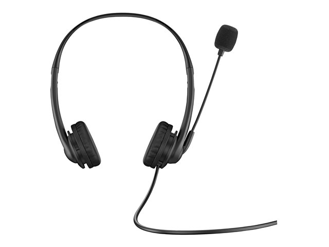 HP G2 - Headset - on-ear - wired - 3.5 mm jack - shadow black - for HP 245 G9, 256 G8, 25X G9, EliteBook 1040 G9, 64X G9, 65X G9, ProBook 44X G9, 45X G9