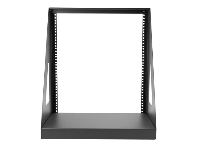StarTech.com 12U Heavy Duty 2 Post Open Frame Network Rack - 350lbs - 19\" Free Standing Desktop Rack for Computer, AV, Media, IT Equipment (2POSTRACK12) - Rack open frame - 2-post - 12U - 19\"