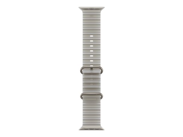 49mm Translucent Grey Ocean Band - Natural Titanium Finish