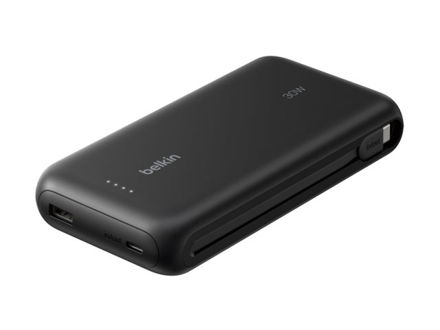 20k 30w PD Power bank with integrated cable