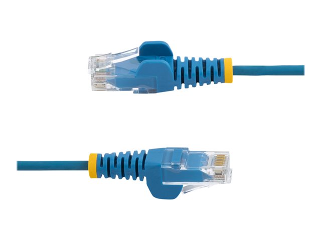 StarTech.com 2m Slim LSZH CAT6 Ethernet Cable, 10 Gigabit Snagless RJ45 100W PoE Patch Cord, CAT 6 10GbE UTP Network Cable w/Strain Relief, Blue, Fluke Tested/ETL, Low Smoke Zero Halogen - Category 6 - 28AWG (N6PAT200CMBLS) - Patch cable - RJ-45 (M) to RJ-45 (M) - 2 m - CAT 6 - snagless - blue
