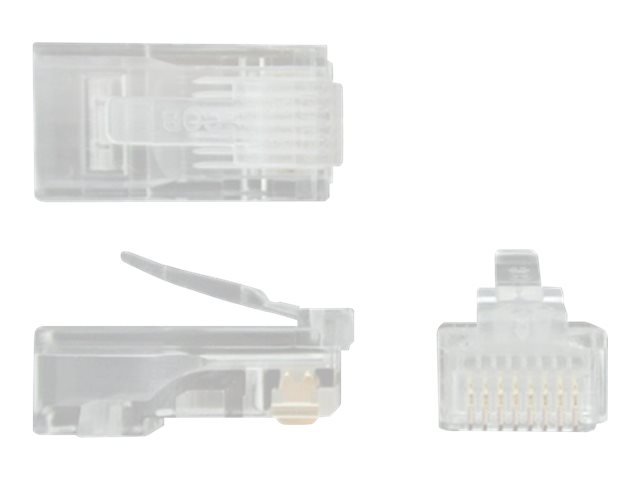 StarTech.com Cat5e RJ45 Stranded Modular Plug Connector - 50 Pkg - Bulk Cat 5e Plugs - 50x RJ45 Ends (CRJ4550PK) - Network connector - RJ-45 (M) - CAT 5e (pack of 50)