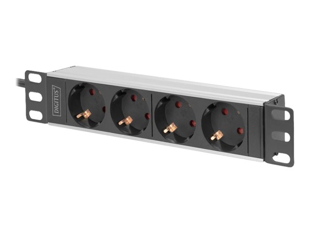 10Inch Socket Strip 4 sockets with Alumi
