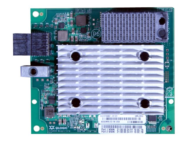 Lenovo ThinkSystem QLogic QML2692 Mezz - Host bus adapter - ML2 - 16Gb Fibre Channel x 2 - for ThinkSystem SN550, SN850