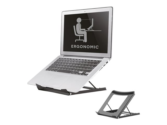 Neomounts NSLS075 - Stand - for notebook - powder-coated steel - black - screen size: 10\"-15\" - desktop