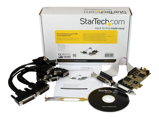8 Port PCIe LP Serial Adapter Card