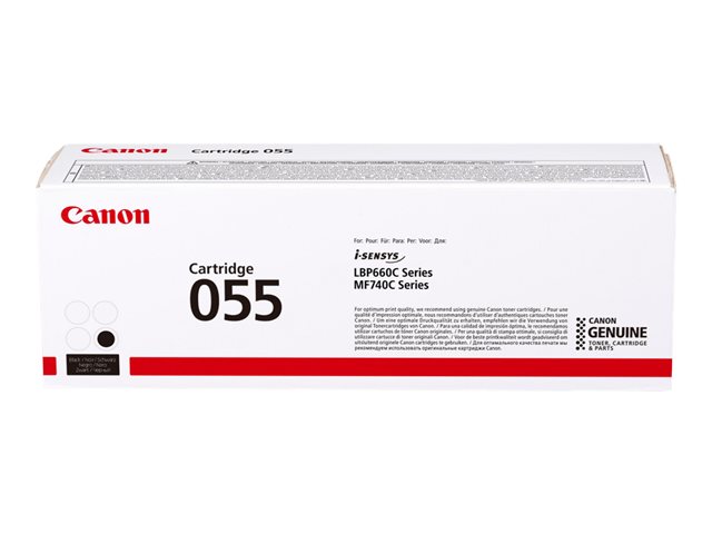 Canon 055 - Black - original - toner cartridge - for imageCLASS LBP664, MF745, i-SENSYS LBP663, LBP664, MF742, MF744, MF746, Satera LBP662