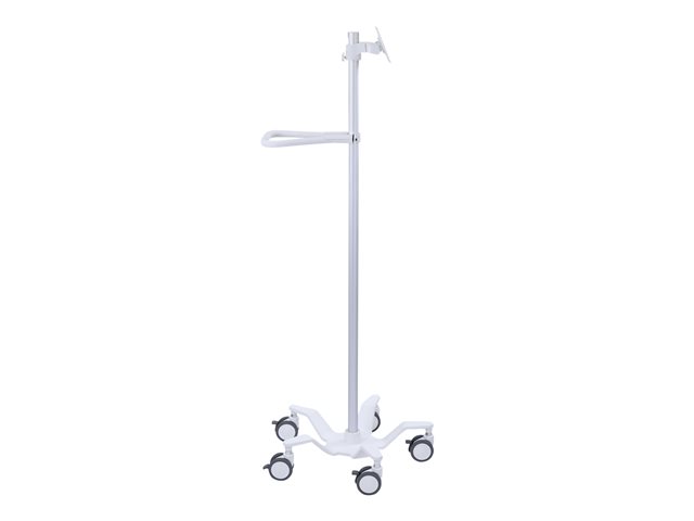 Ergotron StyleView Pole Cart - Cart - for LCD display / tablet - bright white - screen size: up to 24\"