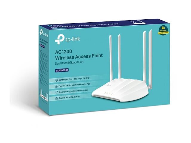TP-Link TL-WA1201 - Radio access point - Wi-Fi 5 - 2.4 GHz, 5 GHz