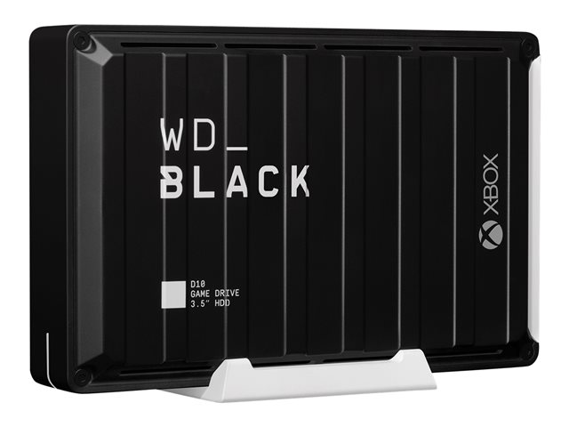 WD_BLACK D10 Game Drive for Xbox One WDBA5E0120HBK - Hard drive - 12 TB - external (portable) - USB 3.2 Gen 1 - 7200 rpm - black