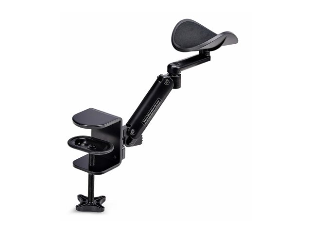StarTech.com Adjustable Arm Rest For Desk, Clamp-On Install/No Drilling - Mounting kit (arm rest) - aluminium, steel, plastic - black - desk-mountable