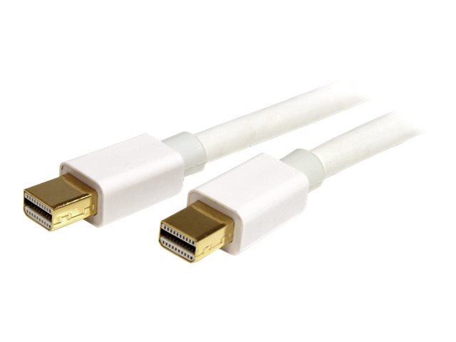 StarTech.com 3m (10 ft) White Mini DisplayPort Cable - Mini Display Port to Mini Display Port - 2x Mini DP (m) - 3 meter, 10 feet (MDPMM3MW) - DisplayPort cable - Mini DisplayPort (M) to Mini DisplayPort (M) - 3 m - white - for P/N: CDP2MDP, CDP2MDPE