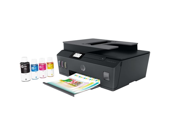 HP Smart Tank Plus 655 Wireless All-in-One - Multifunction printer - colour - ink-jet - refillable - Legal (216 x 356 mm) (original) - A4/Legal (media) - up to 10 ppm (copying) - up to 11 ppm (printing) - 100 sheets - 33.6 Kbps - USB 2.0, Wi-Fi(n), B