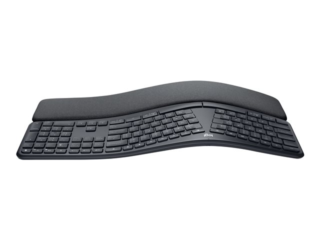 Logitech ERGO K860 Split Keyboard for Business - Keyboard - wireless - Bluetooth LE - QWERTY - US International - graphite