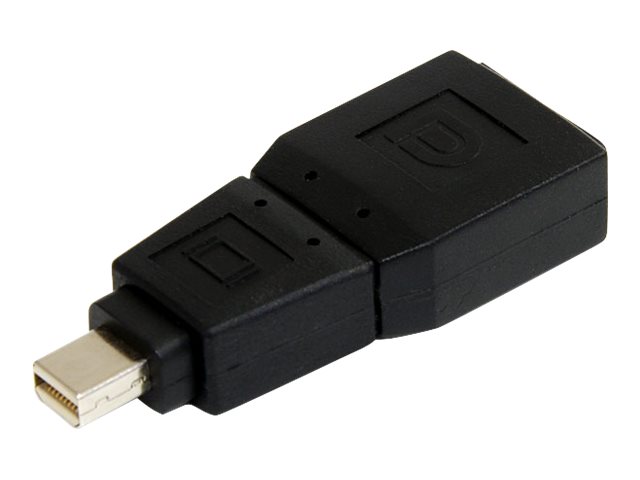 StarTech.com Mini DisplayPort to DisplayPort Adapter Converter - Mini DP (m) to DP (f) Converter Adapter (GCMDP2DPMF) - DisplayPort adapter - DisplayPort (F) to Mini DisplayPort (M) - black - for P/N: CDP2DP141MB, CDP2DP146B, CDP2DPMM1MB, CDP2DPMM6B, DISPLPORT3L, DP2DVIADAP, DP2HDS