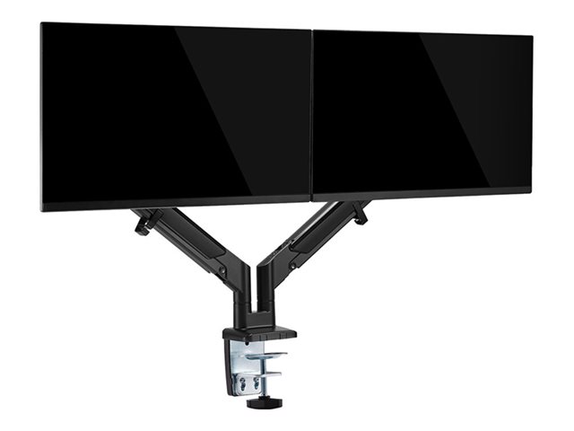 Neomounts DS70-810BL2 - Mounting kit (desk mount) - full-motion adjustable dual arm - for 2 LCD displays - black - screen size: 17\"-32\" - clamp mountable, grommet