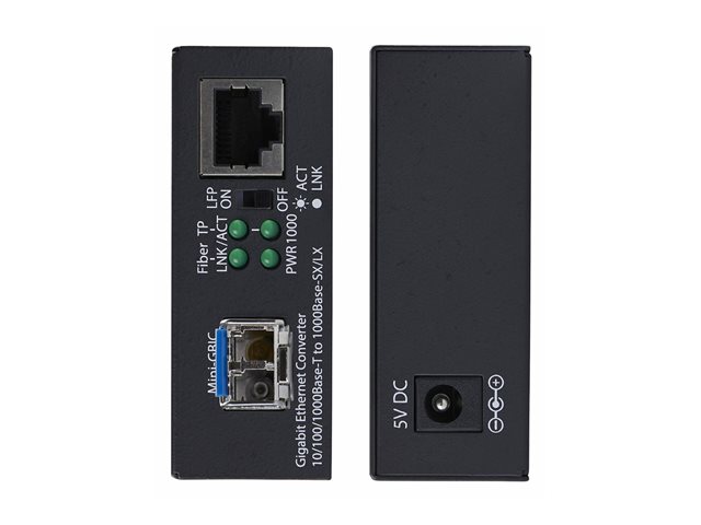 Gigabit SM LC Fiber Media Converter 20km