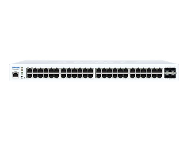 Sophos CS110-48P - Switch - Managed - 48 x 10/100/1000 (PoE+) + 4 x 1 Gigabit / 10 Gigabit SFP+ - rack-mountable - PoE+ (410 W)