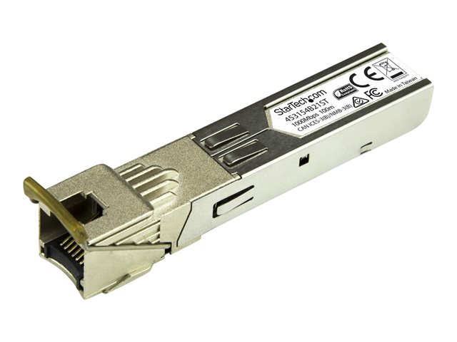 StarTech.com HPE 453154-B21 Compatible SFP Module, 1000BASE-T, SFP to RJ45 Cat6/Cat5e, 1GE Gigabit Ethernet SFP, RJ-45 (Copper) 100m, HPE 6120XG, 6120G, Flex Fabric, Mini GBIC SFP Module - Lifetime Warranty (453154B21ST) - SFP (mini-GBIC) transceiver