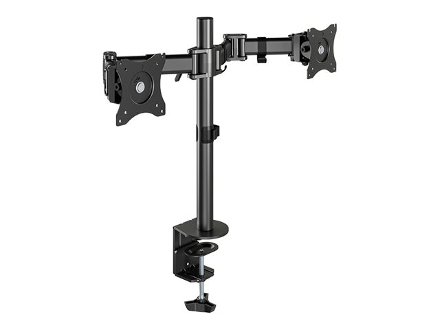Neomounts NM-D135D - Mounting kit - full-motion - for 2 LCD displays - black - screen size: 10\"-27\" - clamp mountable, grommet, desk-mountable