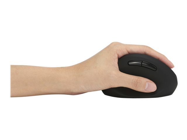 Kensington Pro Fit Ergo Wireless Mouse - Vertical mouse - ergonomic - left-handed - 6 buttons - wireless - 2.4 GHz