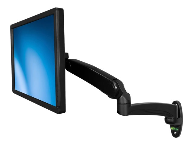 StarTech.com Wall Mount Monitor Arm - Full Motion Articulating - Adjustable - Supports Monitors 12? to 34? - VESA Monitor Wall Mount - Black (ARMPIVWALL) - Mounting kit (wall plate, 2 washers, 4 spacers, cover, 2 anchors) - adjustable arm - for flat panel - steel, aluminium - black - screen size: 12\"-30\" - wall-mountable - for P/N: ACCSMNT