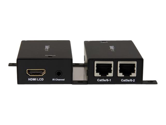 StarTech.com HDMI Over Dual CAT5 / CAT6 Extender with Infrared IR 100ft /30m HDMI Over Ethernet Cable Extender Power Free 1080p (ST121SHD30) - Video/audio/infrared extender - over 2 x CAT 5/6 - up to 30 m