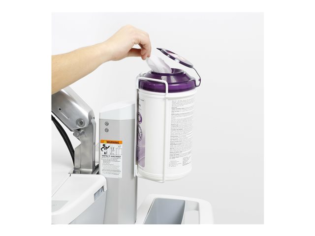 Ergotron T-Slot Wipes Holder - Mounting component (holder) - white - cart mountable - for CareFit Slim, CareFit Pro, StyleView