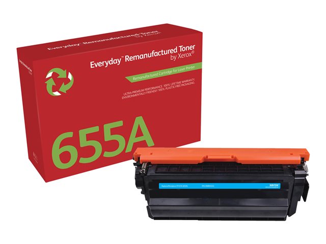 Everyday - Cyan - compatible - toner cartridge (alternative for: HP 655A, HP CF451A) - for HP Color LaserJet Managed Flow MFP M681, LaserJet Enterprise Flow MFP M681, MFP M682