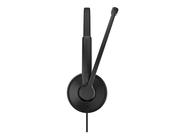 EPOS IMPACT 100 Series - Headset - on-ear - wired - USB-A, USB-C - black - Certified for Microsoft Teams