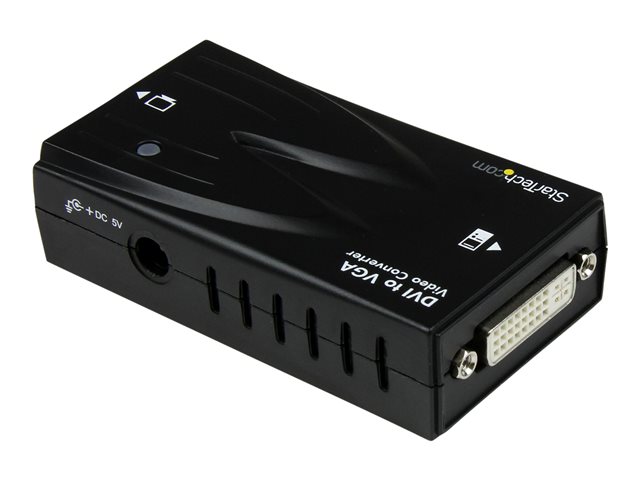 StarTech.com High Resolution Video DVI to VGA Converter - Video converter - DVI - VGA - black - DVI2VGACON - Video converter - DVI - VGA - black