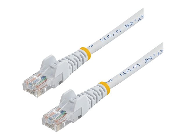 StarTech.com 0.5m White Cat5e / Cat 5 Snagless Ethernet Patch Cable 0.5 m - Patch cable - RJ-45 (M) to RJ-45 (M) - 50 cm - UTP - CAT 5e - stranded, snagless - white