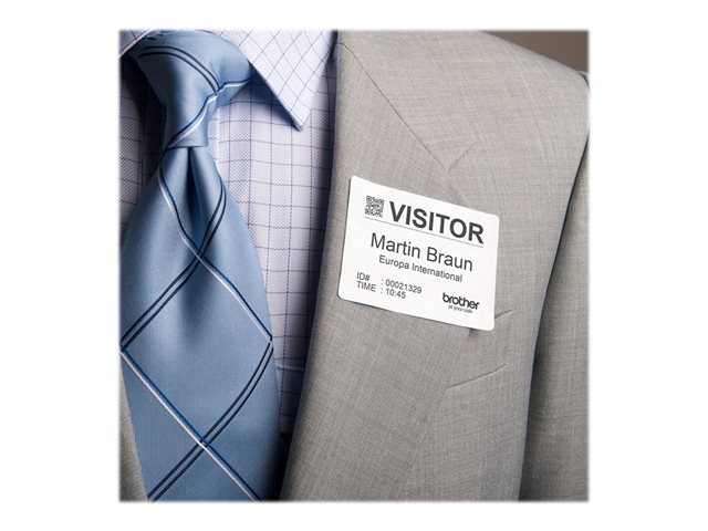 Brother DK11234 - Paper - self-adhesive - black on white - 60 x 86 mm 260 label(s) (1 roll(s) x 260) die cut labels - for Brother QL-1100, QL-1110NWB, QL-600B, QL-600G, QL-600R, QL-800, QL-810W, QL-820NWB