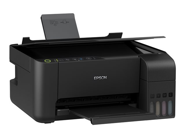 Epson EcoTank ET-2710 - Multifunction printer - colour - ink-jet - refillable - A4/Legal (media) - up to 10 ppm (printing) - 100 sheets - USB, Wi-Fi - black