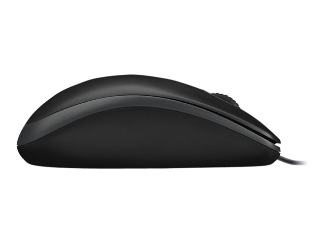 OEM Logitech B100 - Mouse - optical - 3 buttons - wired - USB - black