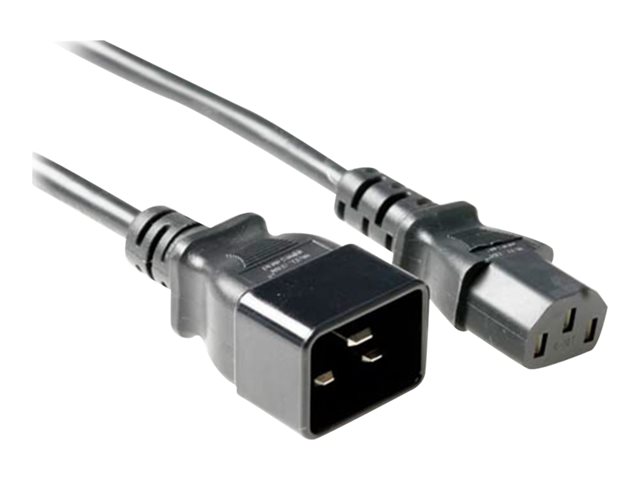 POWERCORD C13-C20 BK 1.00M. 1 stk