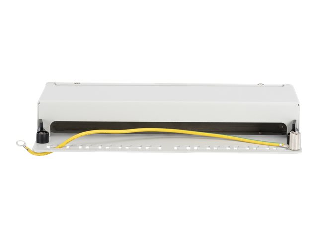 MODULAR PATCH PANEL SHIELDEDDESKTOP 12-PORT COLOR GREY