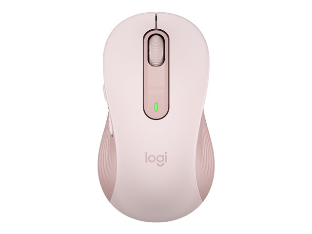 Logitech Signature M650 L - Mouse - large size - optical - 5 buttons - wireless - 2.4 GHz, Bluetooth - Logitech Logi Bolt USB receiver - rose