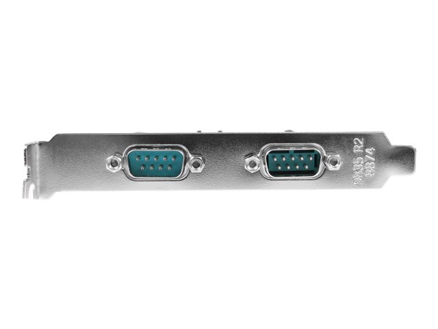 StarTech.com 2 Port Native PCI Express RS232 Serial Adapter Card with 16550 UART (PEX2S553) - Serial adapter - PCIe low profile - RS-232 x 2 - for P/N: BNDTB10GI, BNDTB210GSFP, BNDTB310GNDP, BNDTB410GSFP, BNDTB4M2E1, BNDTBUSB3142