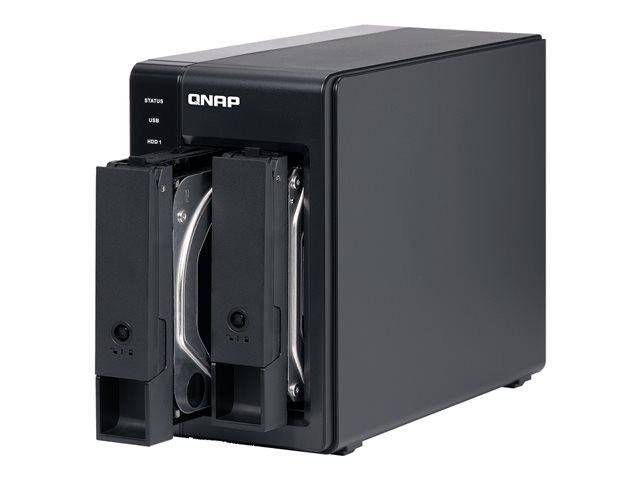 QNAP TR-002 - Hard drive array - 2 bays (SATA-600) - USB 3.1 Gen 2 (external)