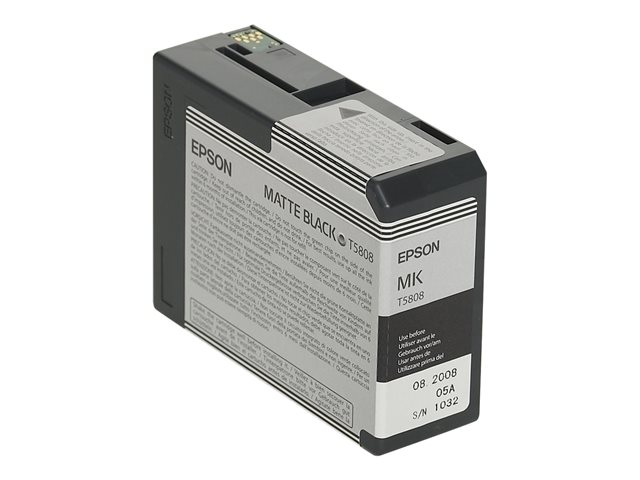 Epson T5808 - 80 ml - matte black - original - ink cartridge - for Stylus Pro 3800, Pro 3880