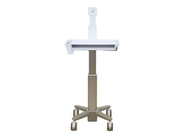 Ergotron CareFit Slim 2.0 - Cart - light-duty - for All-In-One / LCD display - medical - aluminium, high-grade plastic, zinc plated steel - white, warm grey - screen size: up to 27\"