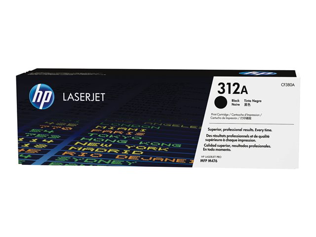 HP 312A - Black - original - LaserJet - toner cartridge (CF380A) - for Color LaserJet Pro MFP M476dn, MFP M476dw, MFP M476nw