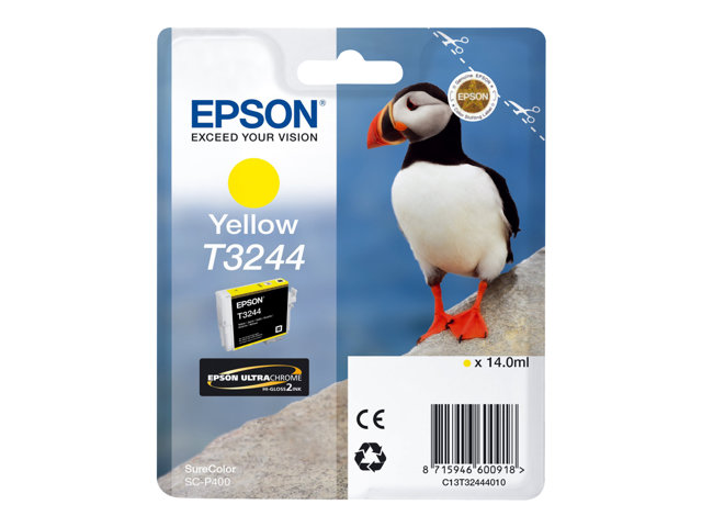 Epson T3244 - 14 ml - yellow - original - ink cartridge - for SureColor P400, SC-P400
