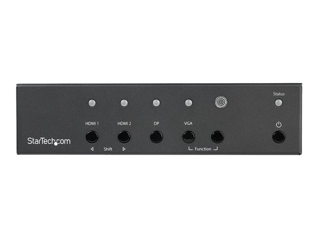 StarTech.com Multi-Input to HDMI Converter Switch - DisplayPort, VGA and Dual-HDMI to HDMI Switch - Priority and Automatic Switch - 4K (HDVGADP2HD) - Video/audio switch - desktop - for P/N: BOX4CABLE